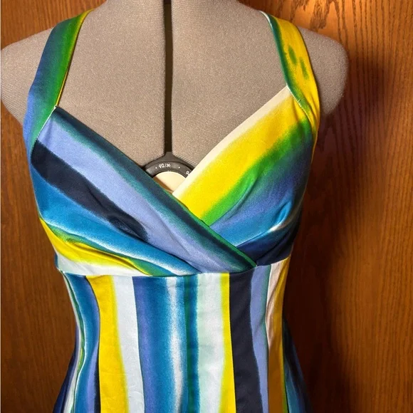 Calvin Klein Multicolor Striped Midi Dress size 2. - Picture 4 of 9